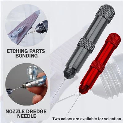 Precision Glue Applicator Dispenser Tool,Dispensing Stick Nozzle Cleaning Needle For Seamless Bonding Of Tiny Model Parts, Plastic Kits ,Metal Etching
