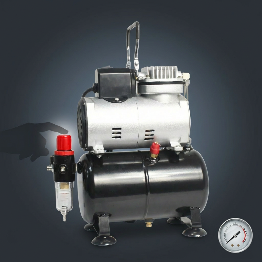 How to adjust the air compressor