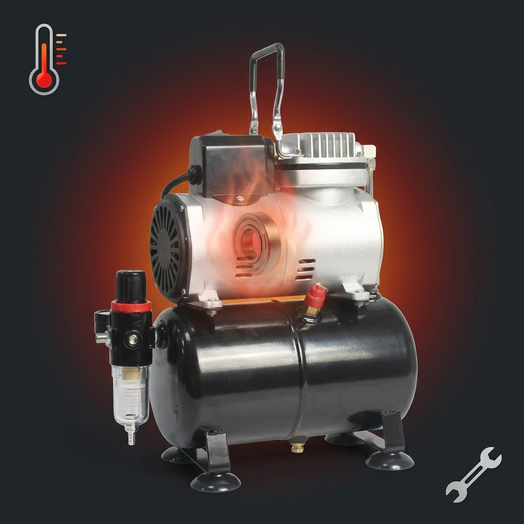 Air compressor bearing temperature is too high solution