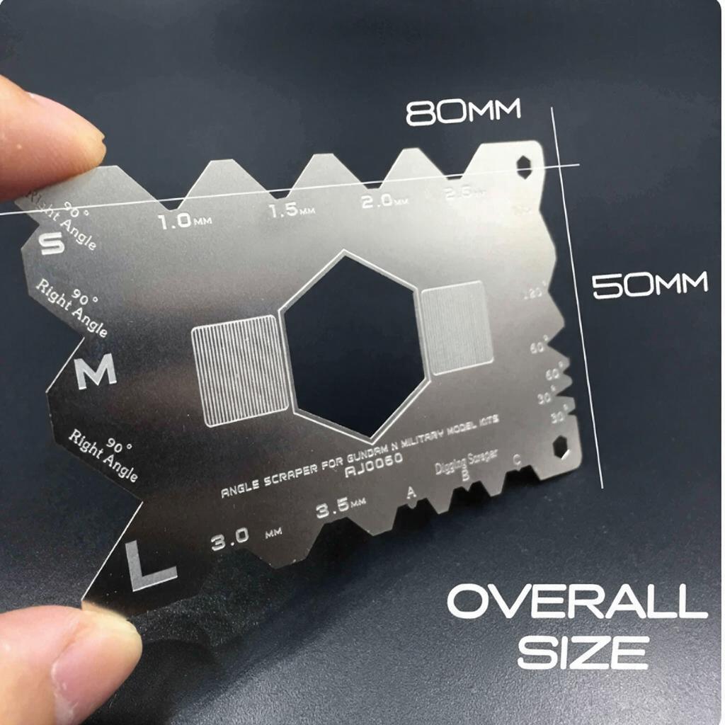 1pc Angle Scraper Card for Gundam &
