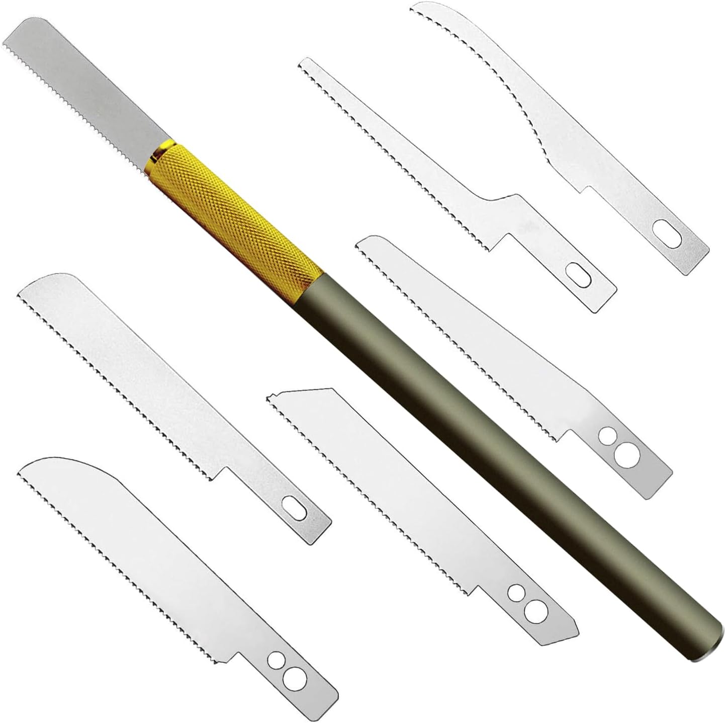 13pc Mini Hobby Saw Set – 12 Blades in 6