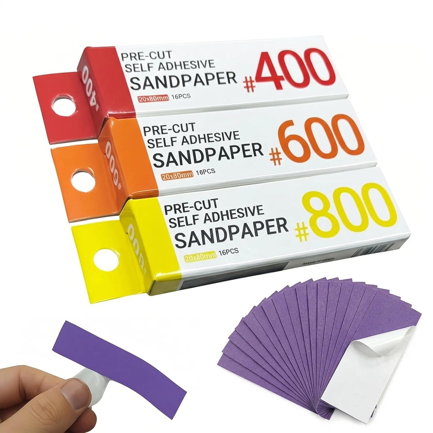Self Adhesive Sandpaper #400–#2000 – 7 G